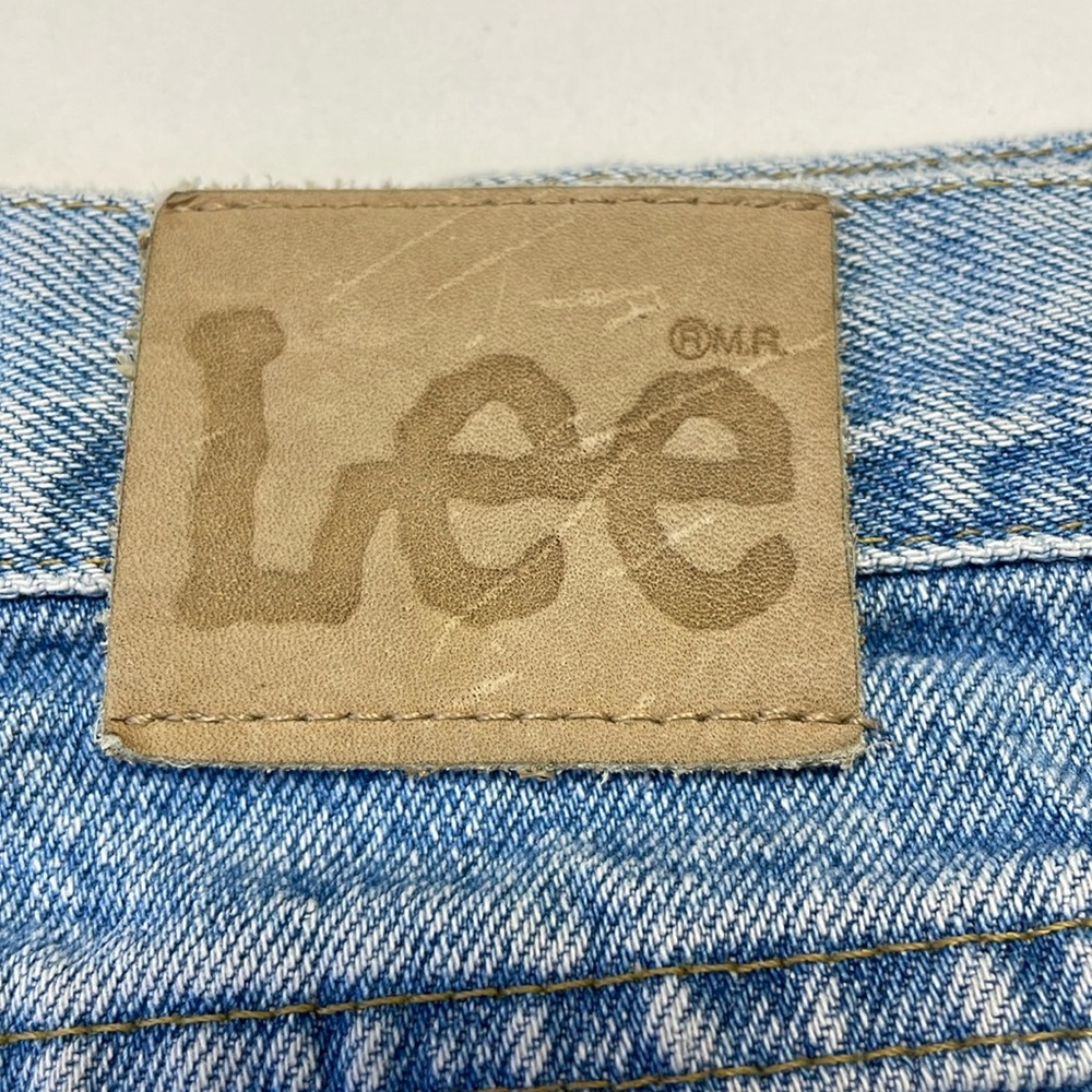 LEE JEANS (MENS) W32 L32 REGULAR FIT TAPERED LEG 100% COTTON COLOR FADED BLUE